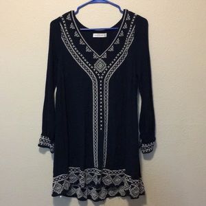 Embroidered Abercrombie Swing Dress
